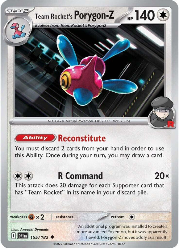 Team Rocket's Porygon-Z [155/182] [Destined Rivals] Reverse Holofoil