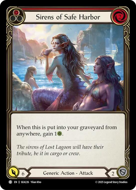 Sirens of Safe Harbor (Red) [SEA226] [High Seas] Rainbow Foil