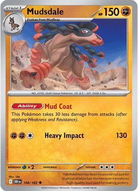 Mudsdale [108/182] [Destined Rivals] Reverse Holofoil
