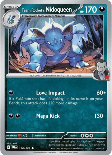 Team Rocket's Nidoqueen [116/182] [Destined Rivals] Reverse Holofoil