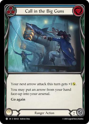 Call in the Big Guns (Blue) [SEA122] [High Seas] Rainbow Foil