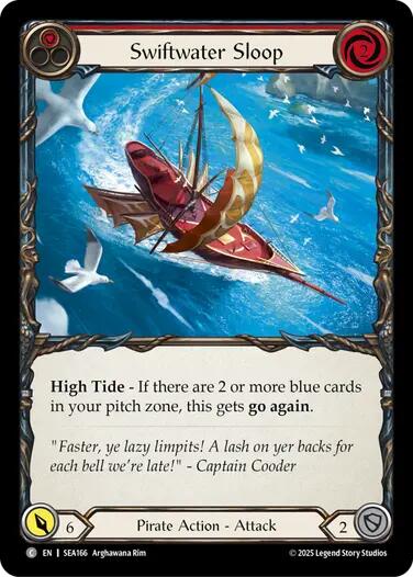 Swiftwater Sloop (Red) [SEA166] [High Seas] Rainbow Foil