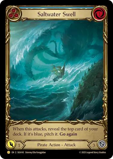Saltwater Swell (Blue) (Treasure) [SEA142] [High Seas] Cold Foil