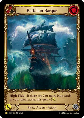 Battalion Barque (Yellow) (Treasure) [SEA153] [High Seas] Cold Foil