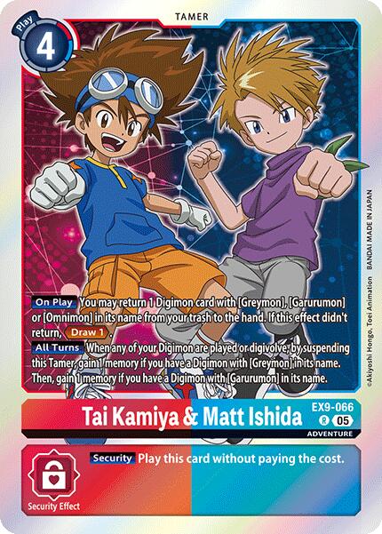 Tai Kamiya & Matt Ishida [EX9-066 R] [Versus Monsters] Foil