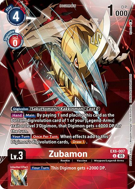 Zubamon (Versus Monsters Legend Pack 2025) [EX6-007 U] [Versus Monsters] Foil