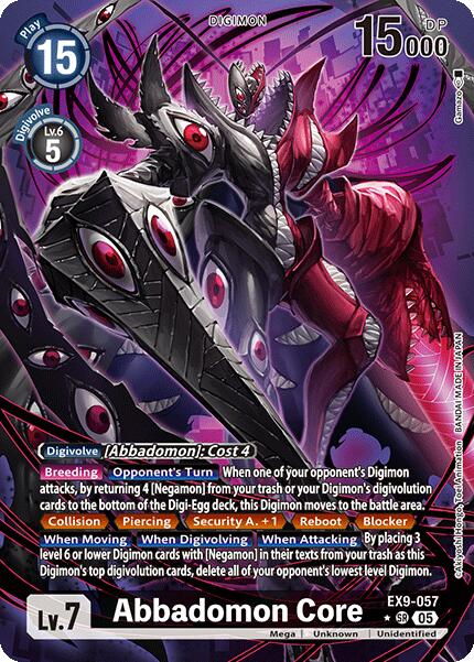Abbadomon Core (Alternate Art) [EX9-057 SR] [Versus Monsters] Foil