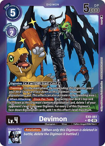 Devimon (Limited Foil) [EX9-061 U] [Versus Monsters] Foil