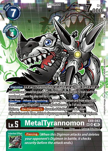 MetalTyrannomon (SP) [EX9-043 SR] [Versus Monsters] Foil