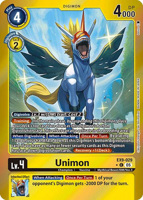 Unimon (Limited Foil) [EX9-029 C] [Versus Monsters] Foil