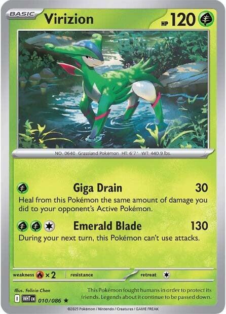 Virizion [010/086] [White Flare] Reverse Holofoil