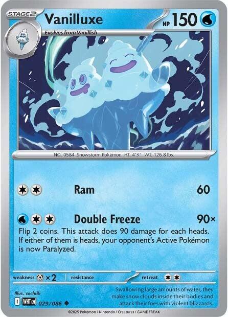 Vanilluxe [029/086] [White Flare] Reverse Holofoil