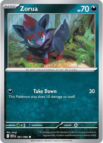 Zorua [061/086] [White Flare] Reverse Holofoil