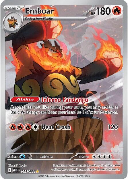 Emboar [098/086] [White Flare] Holofoil