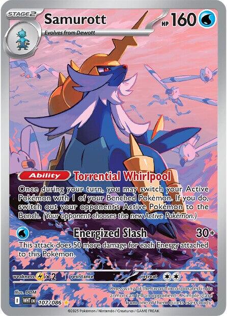Samurott [107/086] [White Flare] Holofoil