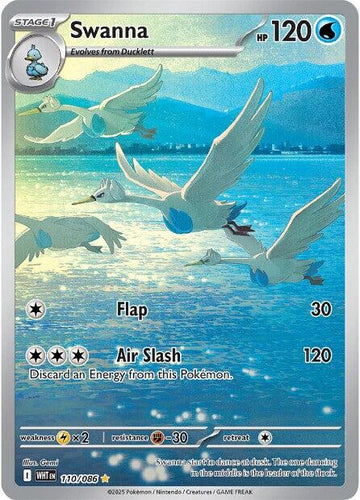 Swanna [110/086] [White Flare] Holofoil