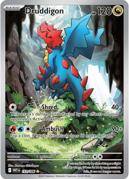 Druddigon [151/086] [White Flare] Holofoil