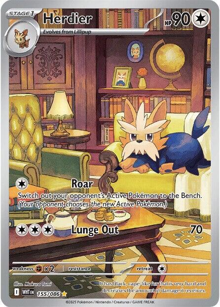 Herdier [155/086] [White Flare] Holofoil