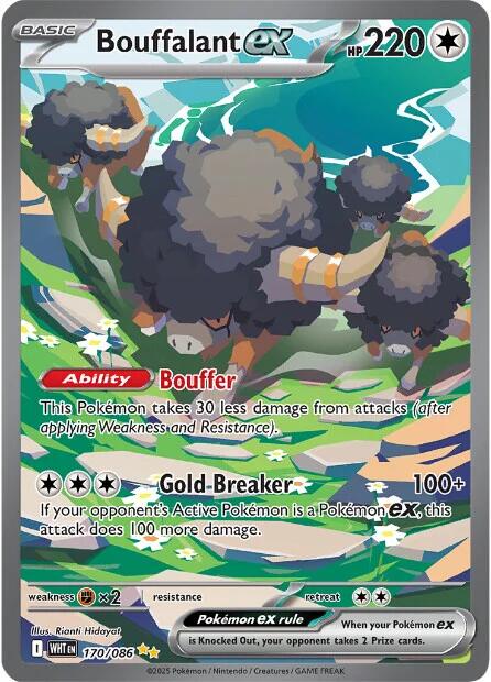 Bouffalant ex [170/086] [White Flare] Holofoil