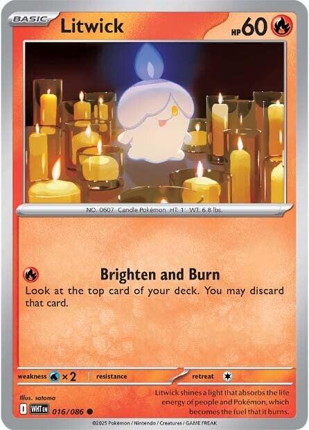 Litwick [016/086] [White Flare] Reverse Holofoil