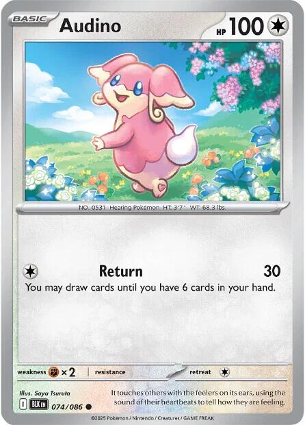 Audino [074/086] [Black Bolt] Reverse Holofoil