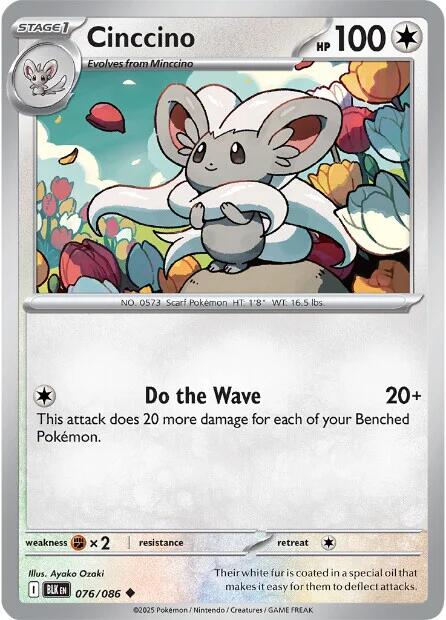 Cinccino [076/086] [Black Bolt]