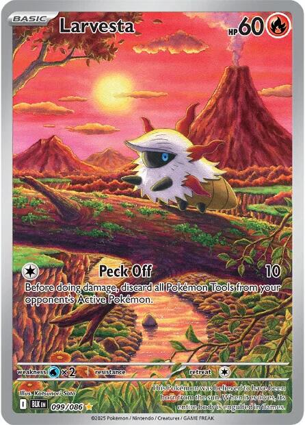 Larvesta [099/086] [Black Bolt] Holofoil