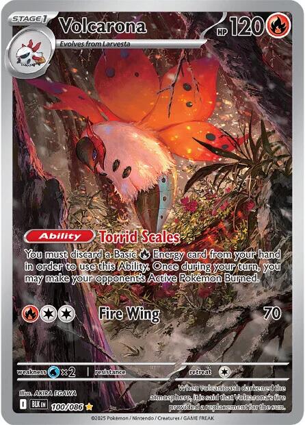 Volcarona [100/086] [Black Bolt] Holofoil