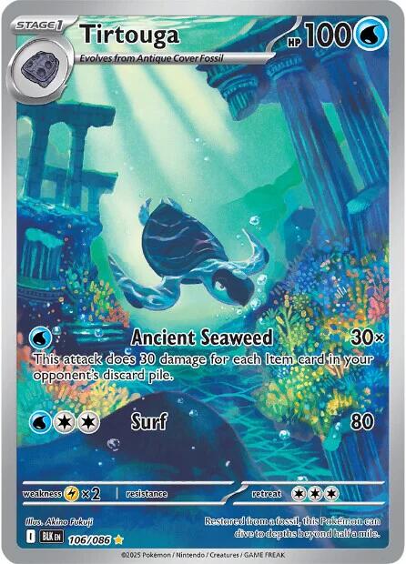 Tirtouga [106/086] [Black Bolt] Holofoil