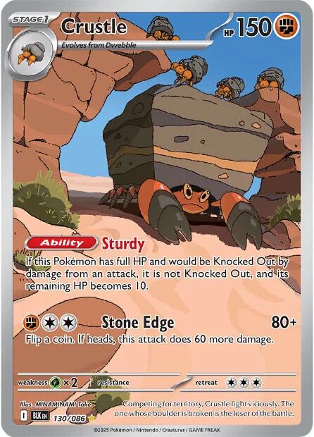 Crustle [130/086] [Black Bolt] Holofoil