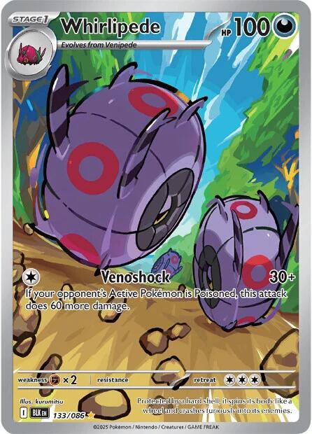 Whirlipede [133/086] [Black Bolt] Holofoil