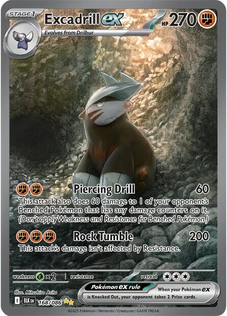 Excadrill ex [168/086] [Black Bolt] Holofoil