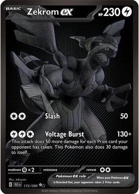 Zekrom ex [172/086] [Black Bolt] Holofoil