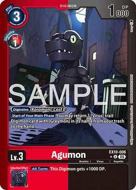 Agumon (Limited Foil) [EX10-006 U] [Sinister Order] Foil