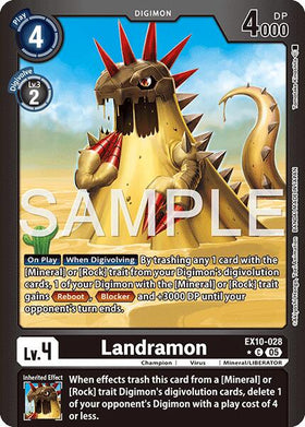 Landramon (Limited Foil) [EX10-028 C] [Sinister Order] Foil
