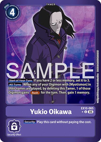 Yukio Oikawa (Limited Foil) [EX10-065 R] [Sinister Order] Foil