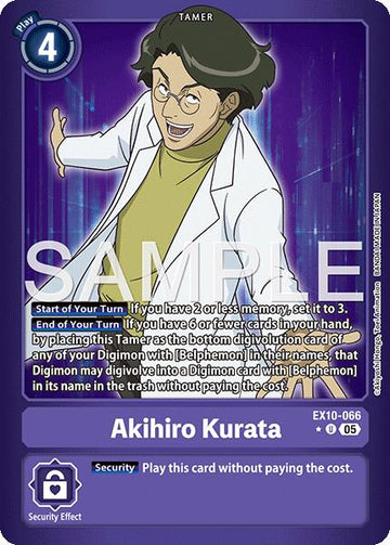 Akihiro Kurata (Limited Foil) [EX10-066 U] [Sinister Order] Foil