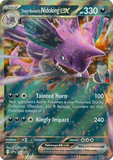 Team Rocket's Nidoking ex [217] [Scarlet & Violet Promo Cards] Holofoil