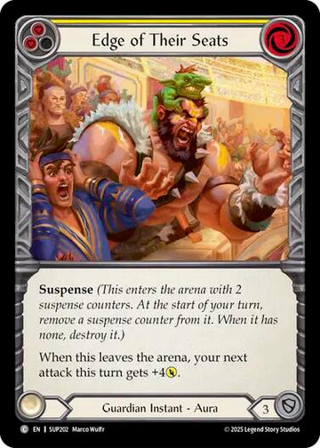 Edge of Their Seats (Yellow) [SUP202] [Super Slam] Rainbow Foil