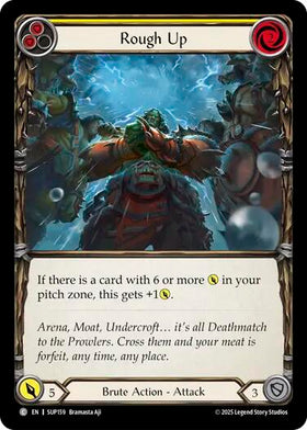 Rough Up (Yellow) [SUP159] [Super Slam] Rainbow Foil