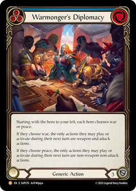 Warmonger's Diplomacy [SUP270] [Super Slam] Rainbow Foil