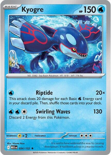 Kyogre [034/132] [Mega Evolution] Holofoil