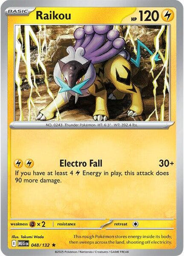 Raikou [048/132] [Mega Evolution] Reverse Holofoil