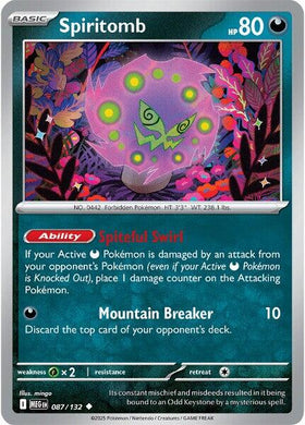 Spiritomb [087/132] [Mega Evolution] Reverse Holofoil