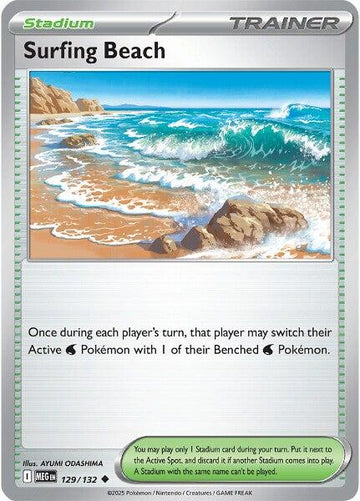 Surfing Beach [129/132] [Mega Evolution] Reverse Holofoil