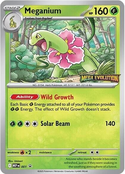 Meganium (Stamped) [001] [Mega Evolution Promo]
