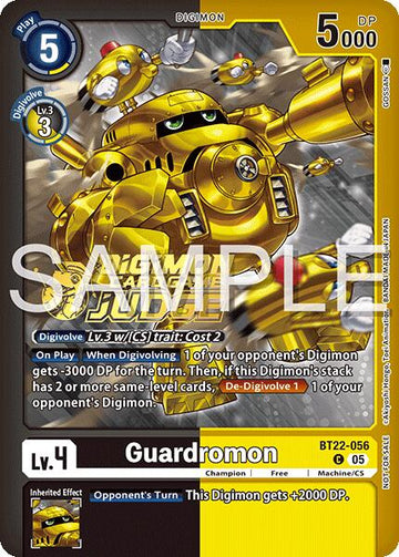 Guardromon (Judge Pack 2025 Wave 2) [BT22-056 C] [Cyber Eden] Foil