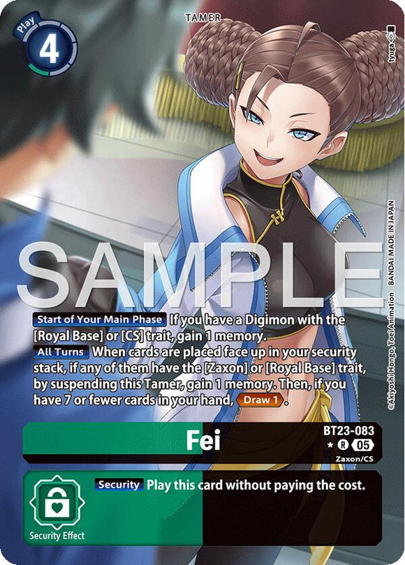 Fei (Alternate Art) [BT23-083 R] [Hackers' Slumber] Foil