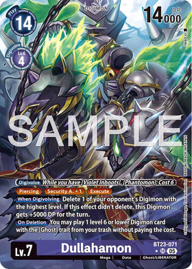 Dullahamon (Alternate Art) [BT23-071 SR] [Hackers' Slumber] Foil