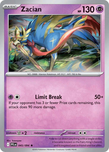 Zacian [045/094] [Phantasmal Flames] Reverse Holofoil